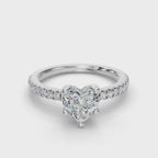 HEART PAVE WITH HIDDEN HALO RING
