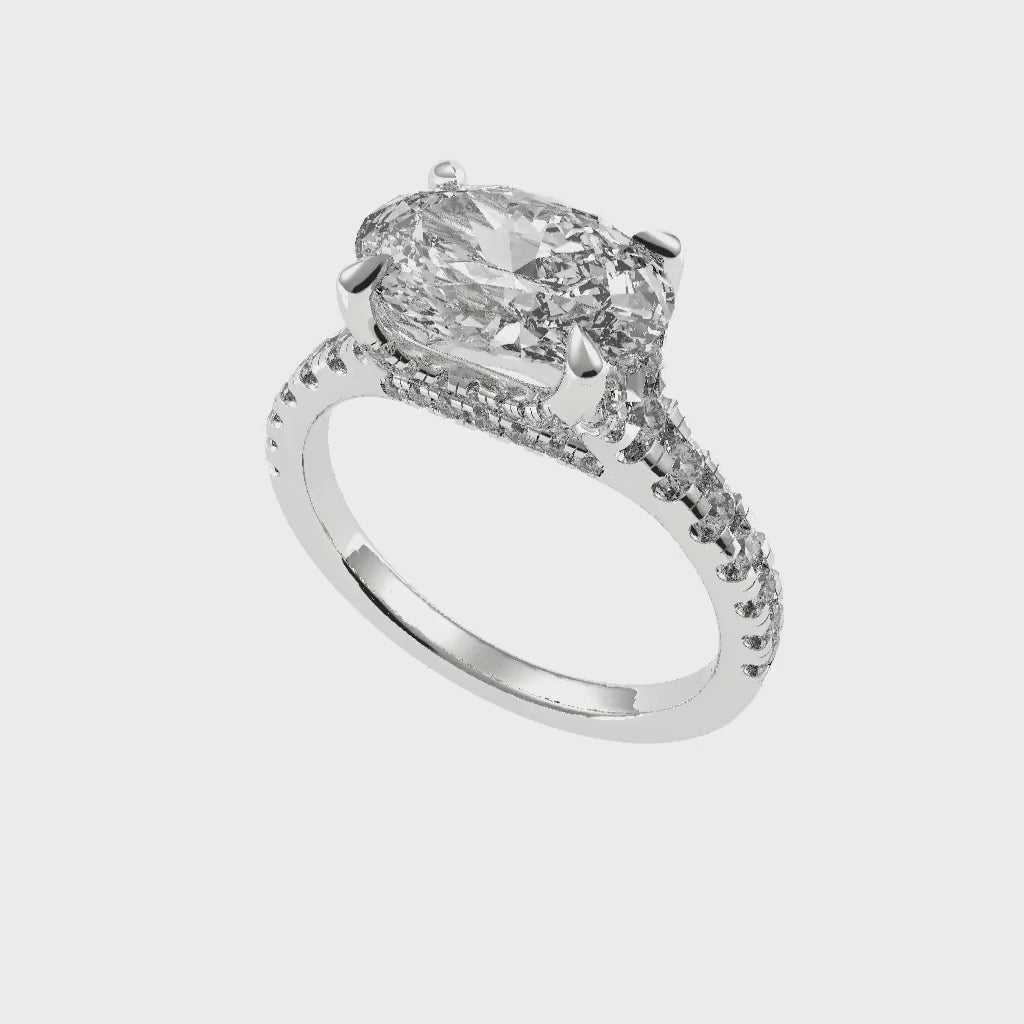 OVAL EAST WEST RING