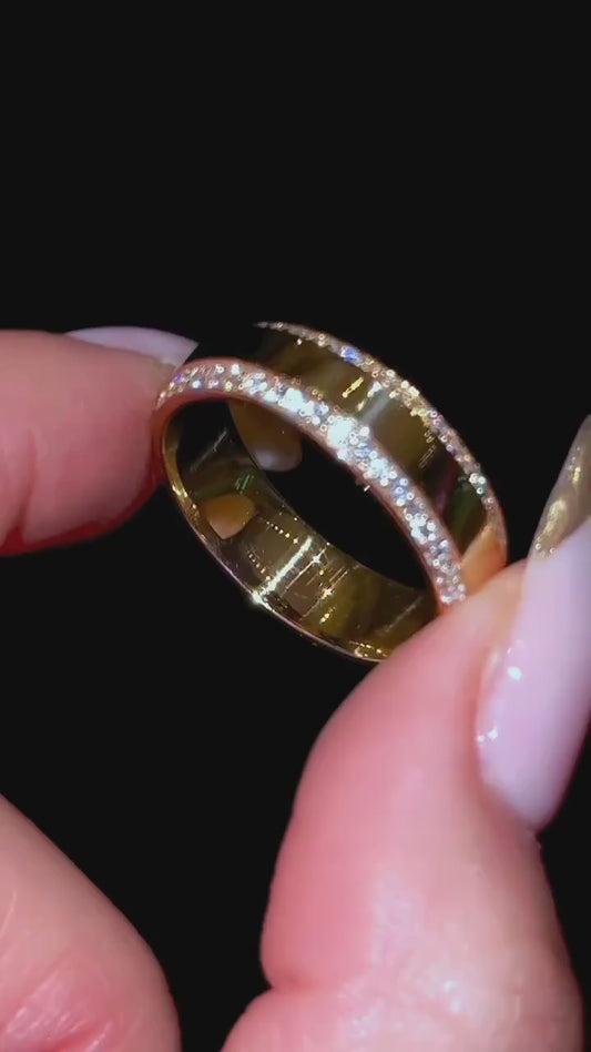 MENS PAVE WEDDING BAND