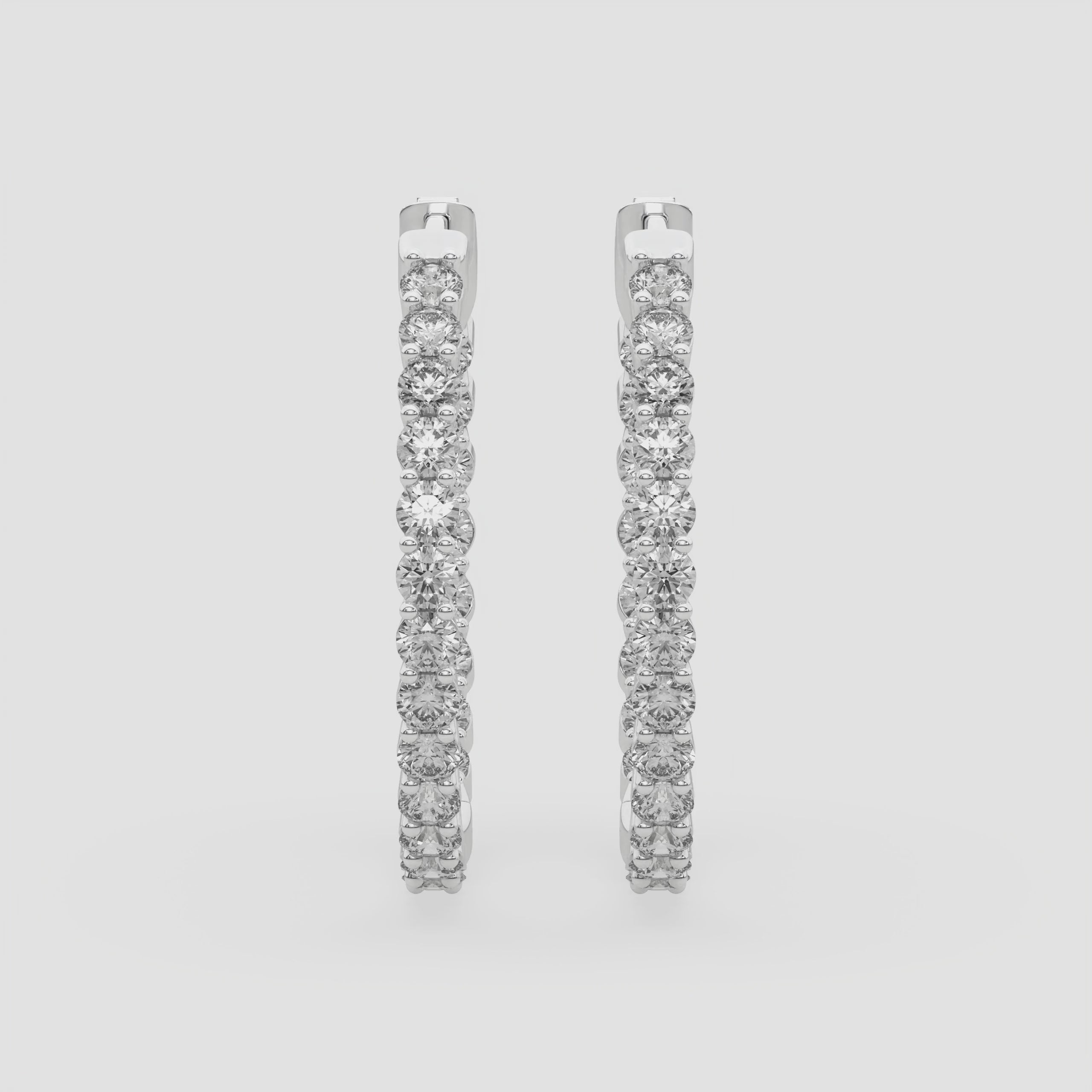 ROUND IN-OUT HOOPS EARRINGS