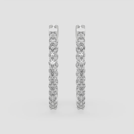 ROUND IN-OUT HOOPS EARRINGS