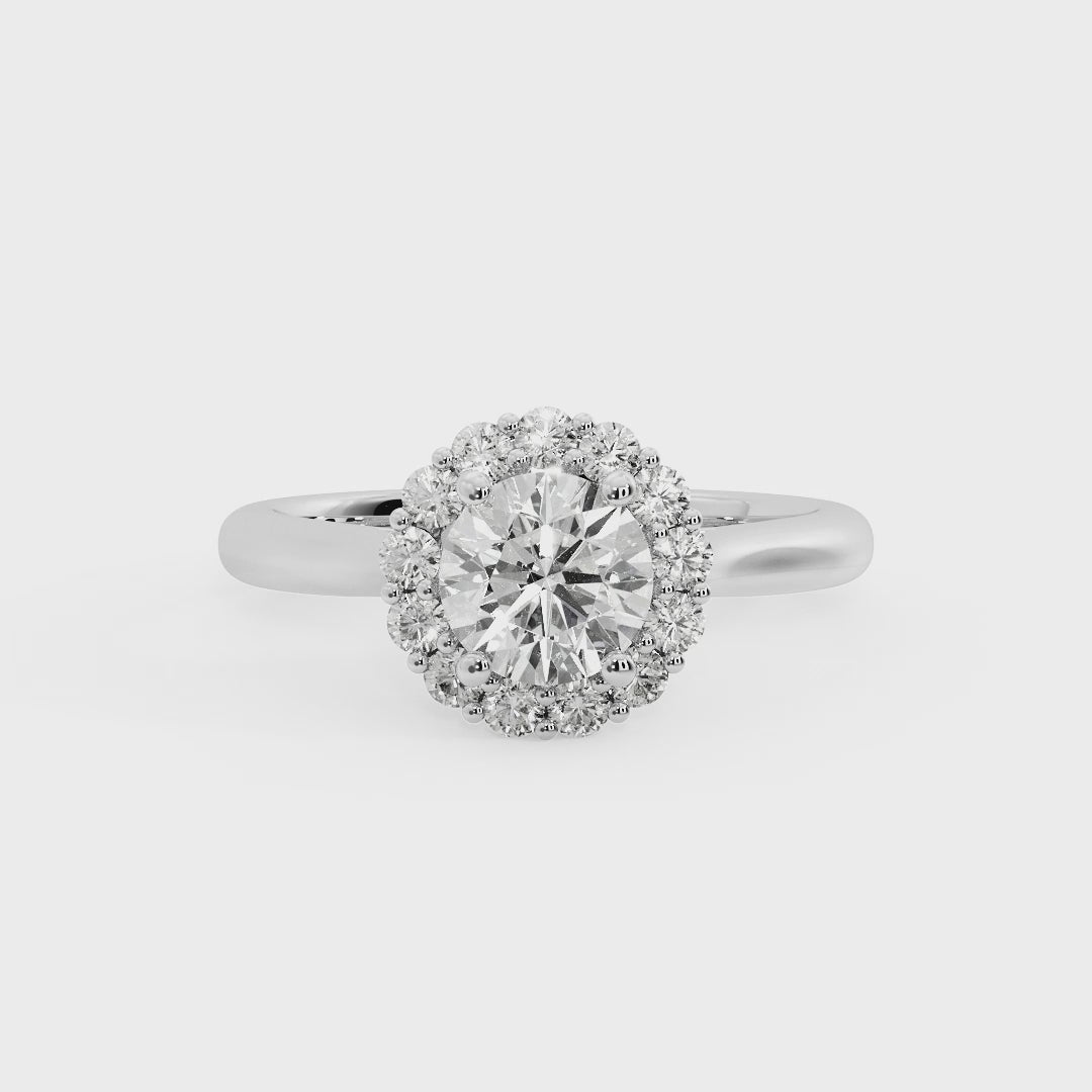 ROUND HALO WITH HIDDEN HALO RING