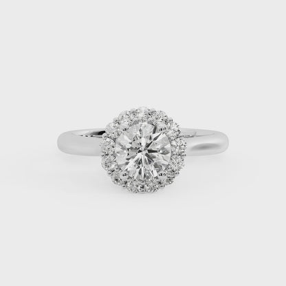 ROUND HALO WITH HIDDEN HALO RING