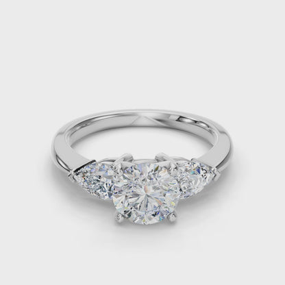 ROUND 3 STONE RING