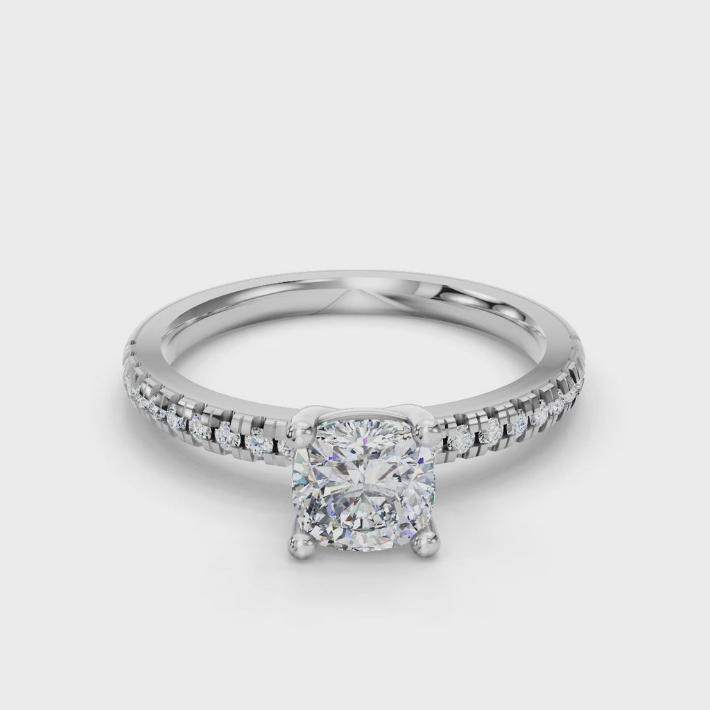 CUSHION PAVE RING