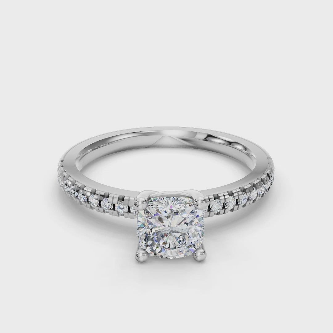 CUSHION PAVE RING