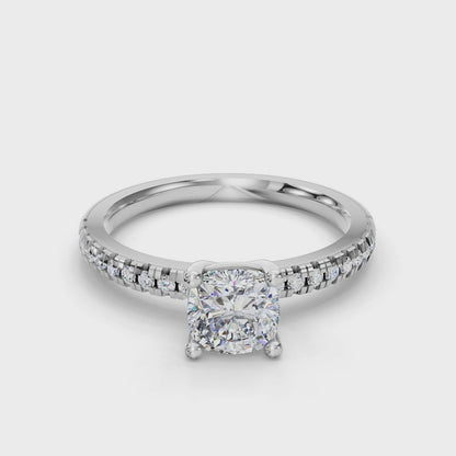 CUSHION PAVE RING