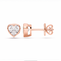 HEART BEZEL EARRINGS