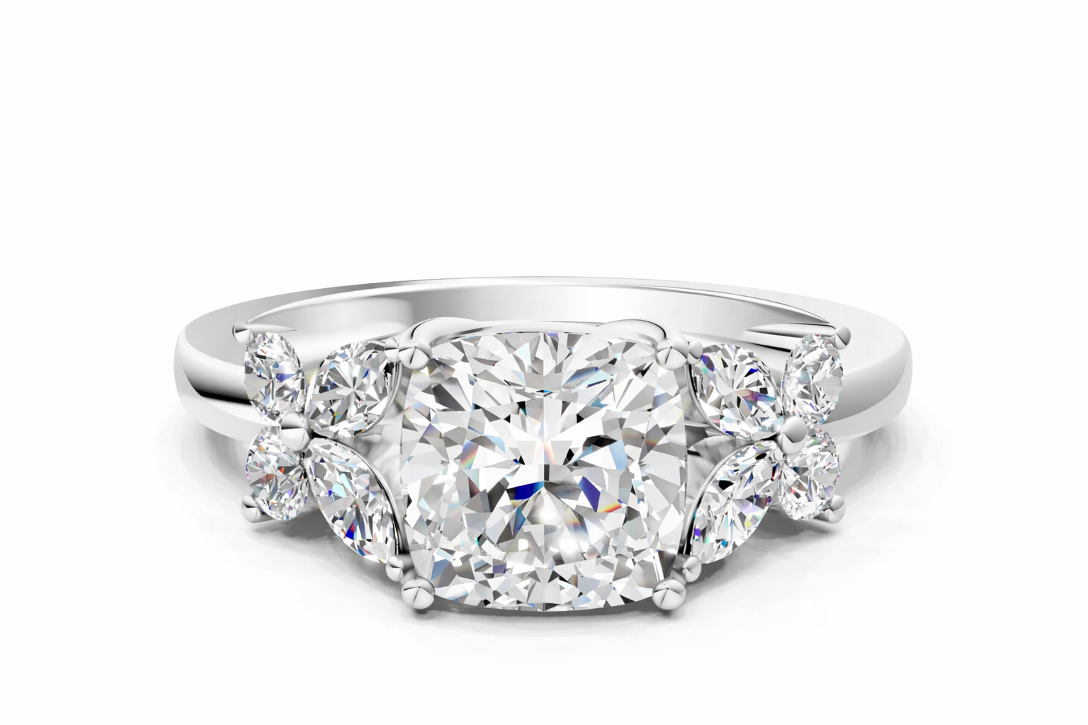 CUSHION NATURE INSPIRED  RING