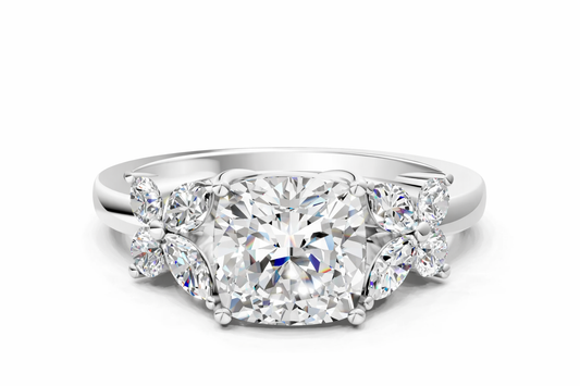CUSHION NATURE INSPIRED  RING