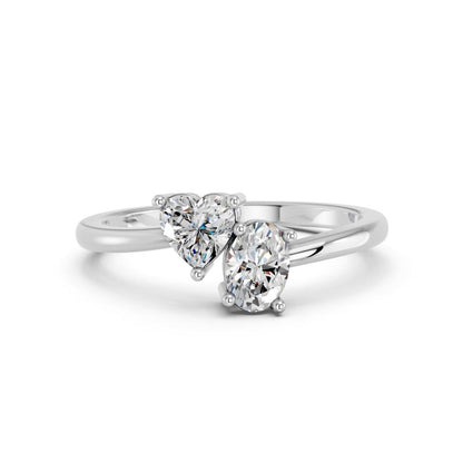 HEART & OVAL TOI MOI RING