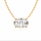 OVAL SOLITAIRE PENDANT