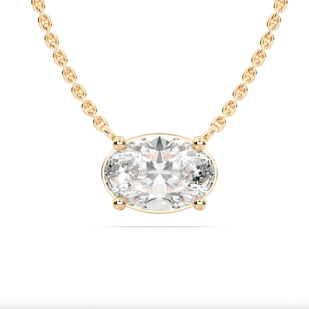 OVAL SOLITAIRE PENDANT